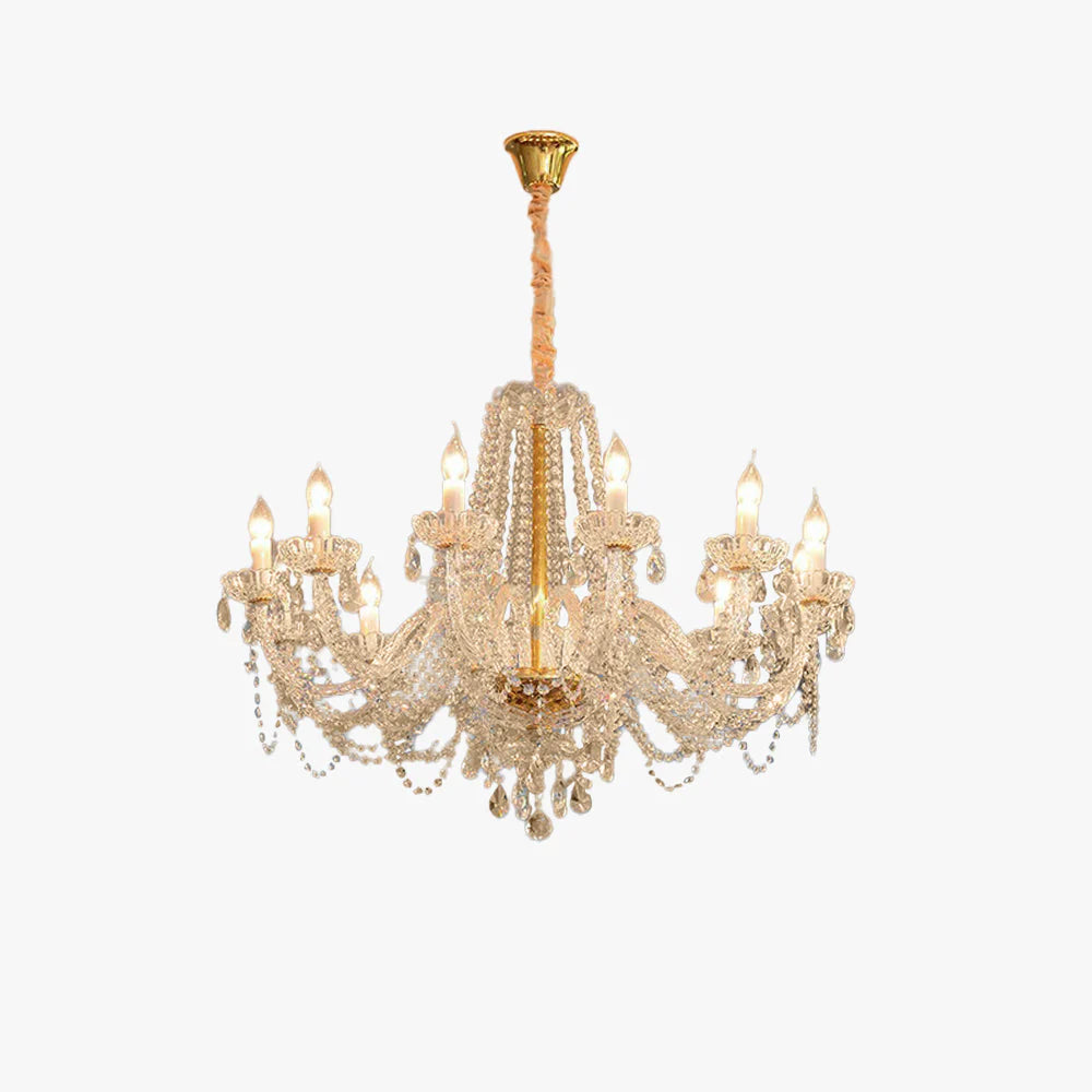 Kristy LED Chandelier Crystal Metal Glass Living Room Bedroom